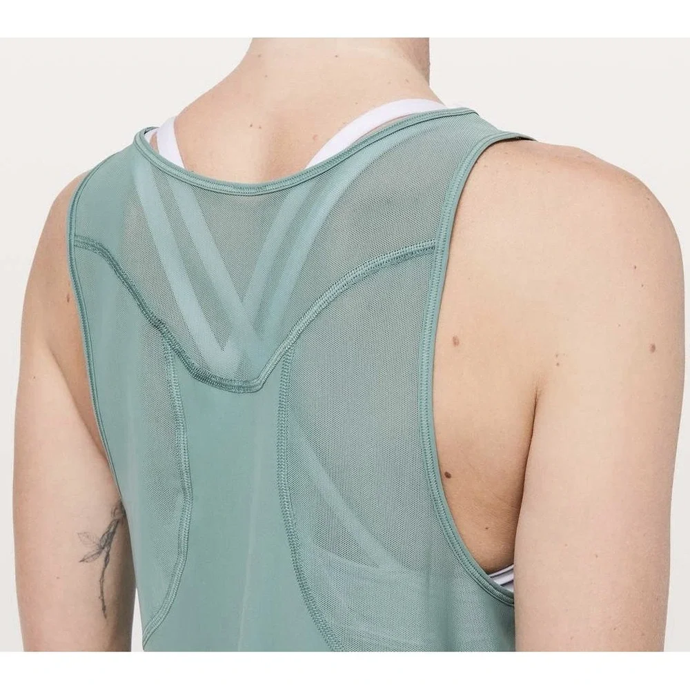 Lululemon Sculpt Tank II Medium Forest Women's Size 6 - Picture 3 of 9
